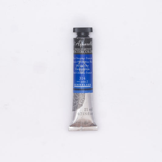 Sennelier-akvarelliväri 314 French Ultramarine Blue 21 ml