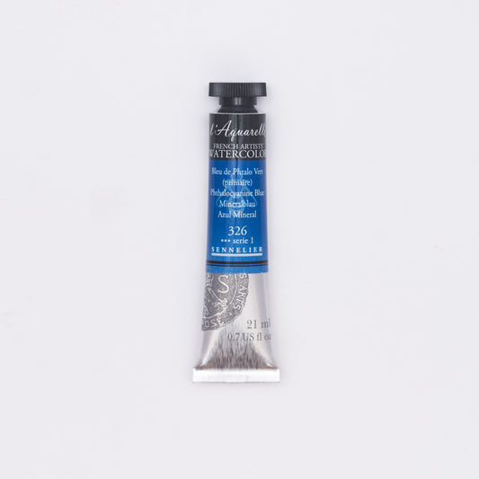 Sennelier-akvarelliväri 326 Phthalocyanine Blue 21 ml