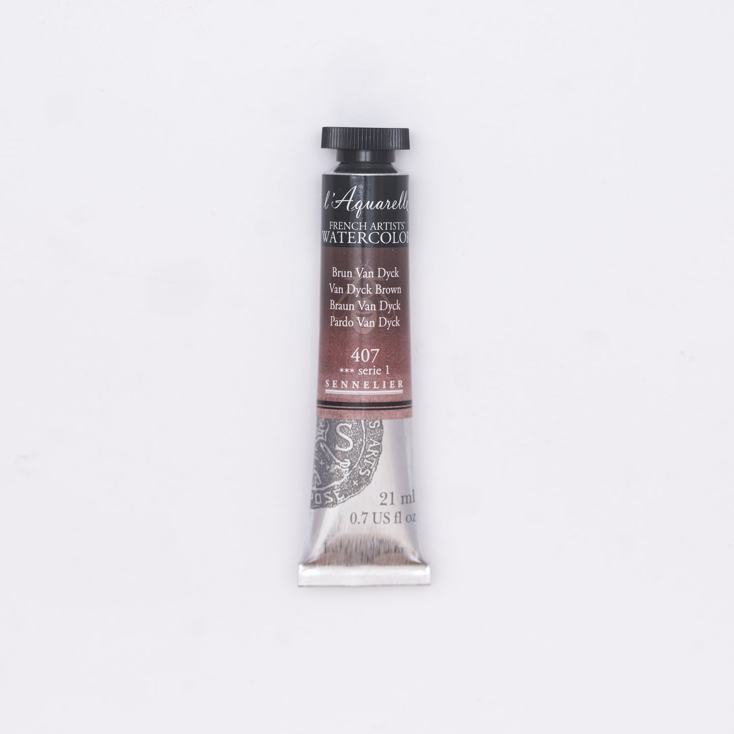 Sennelier-akvarelliväri 407 Van Dyck Brown 21 ml