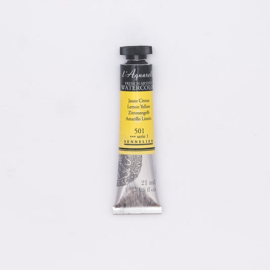 Sennelier-akvarelliväri 501 Lemon Yellow 21 ml