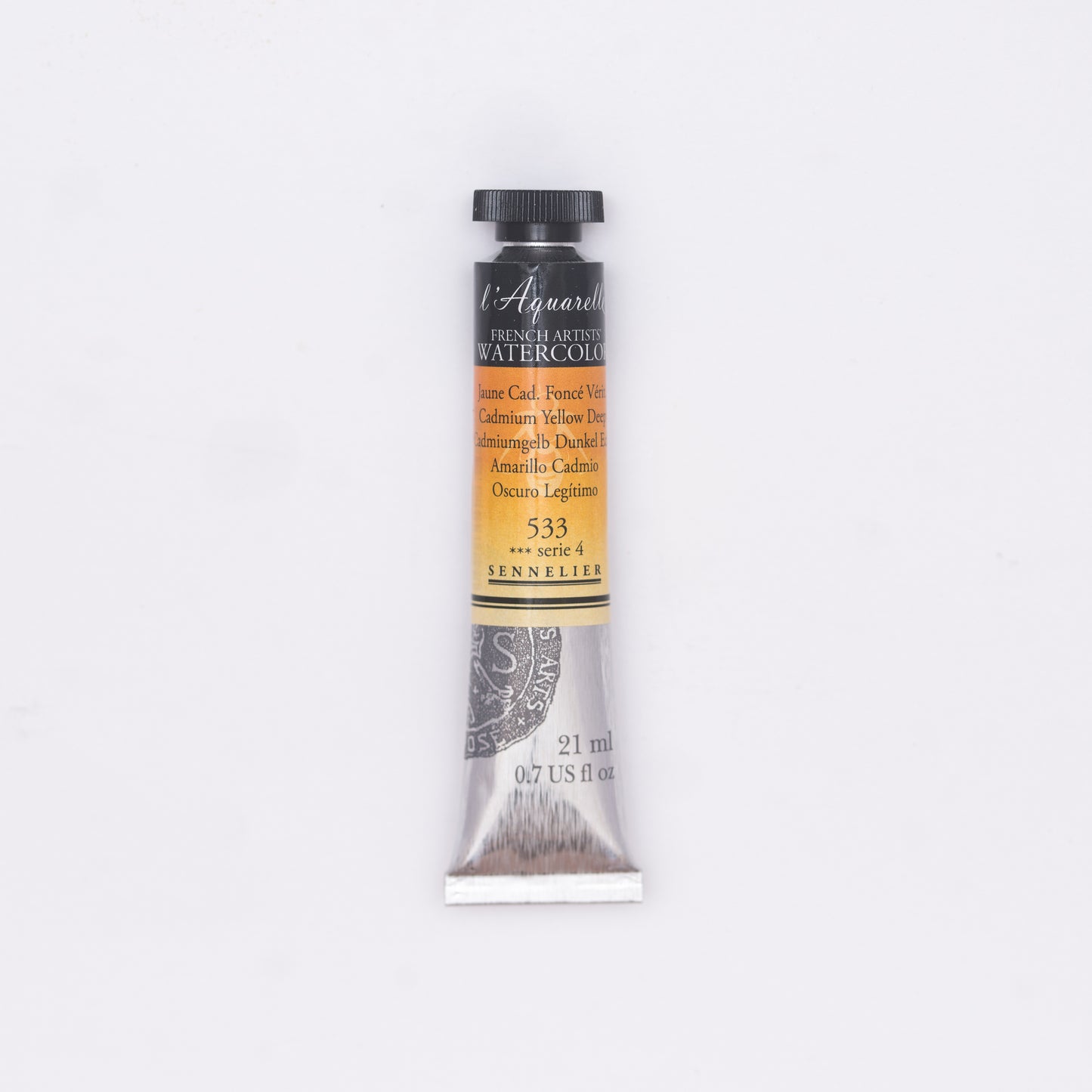 Sennelier-akvarelliväri 533 Cadmium Yellow Deep 21 ml
