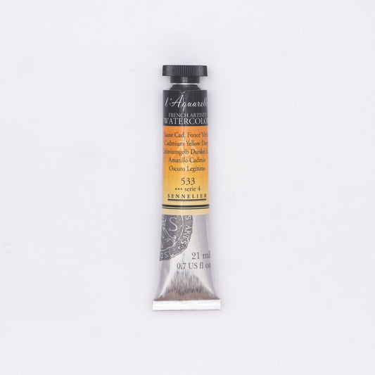 Sennelier-akvarelliväri 533 Cadmium Yellow Deep 21 ml