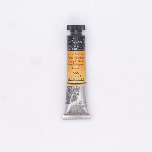 Sennelier-akvarelliväri 566 Naples Yellow Deep 21 ml
