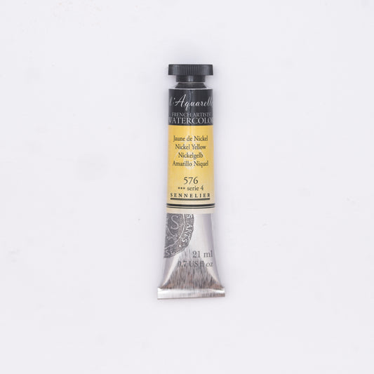 Sennelier-akvarelliväri 576 Nickel Yellow 21ml
