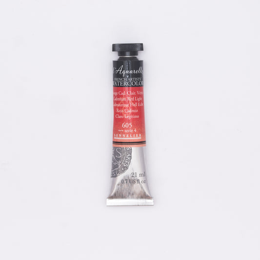 Sennelier-akvarelliväri 605 Cadmium Red Light 21 ml