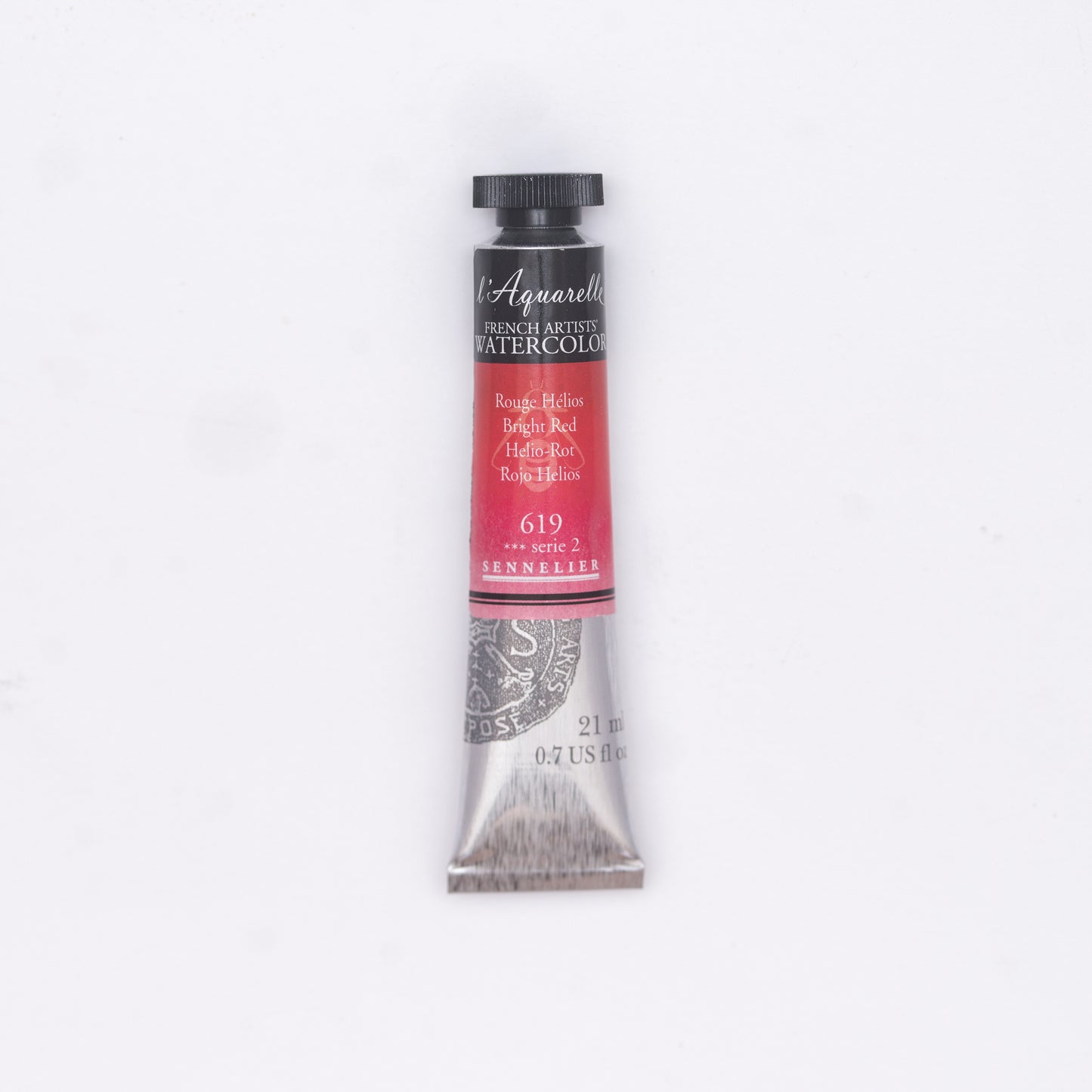 Sennelier-akvarelliväri 619 Bright Red 21 ml