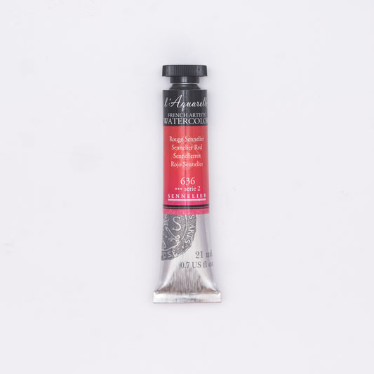 Sennelier-akvarelliväri 636 Sennelier Red 21 ml
