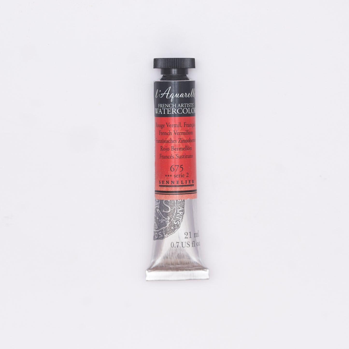Sennelier-akvarelliväri 675 French Vermilion 21 ml
