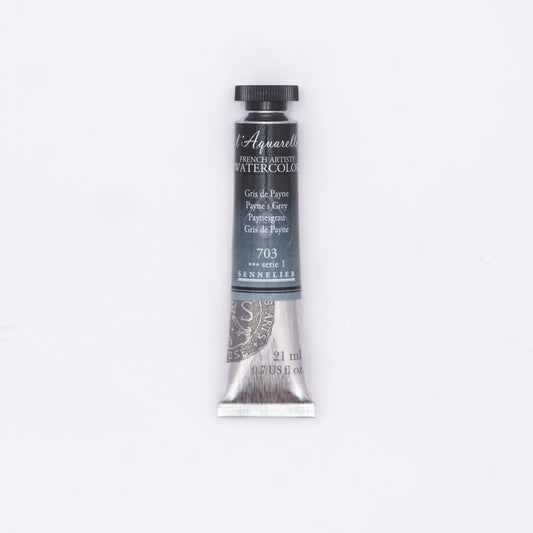 Sennelier-akvarelliväri 703 Payne's Grey 21 ml