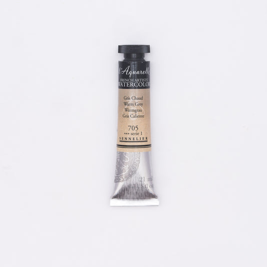 Sennelier-akvarelliväri 705 Warm Grey 21 ml