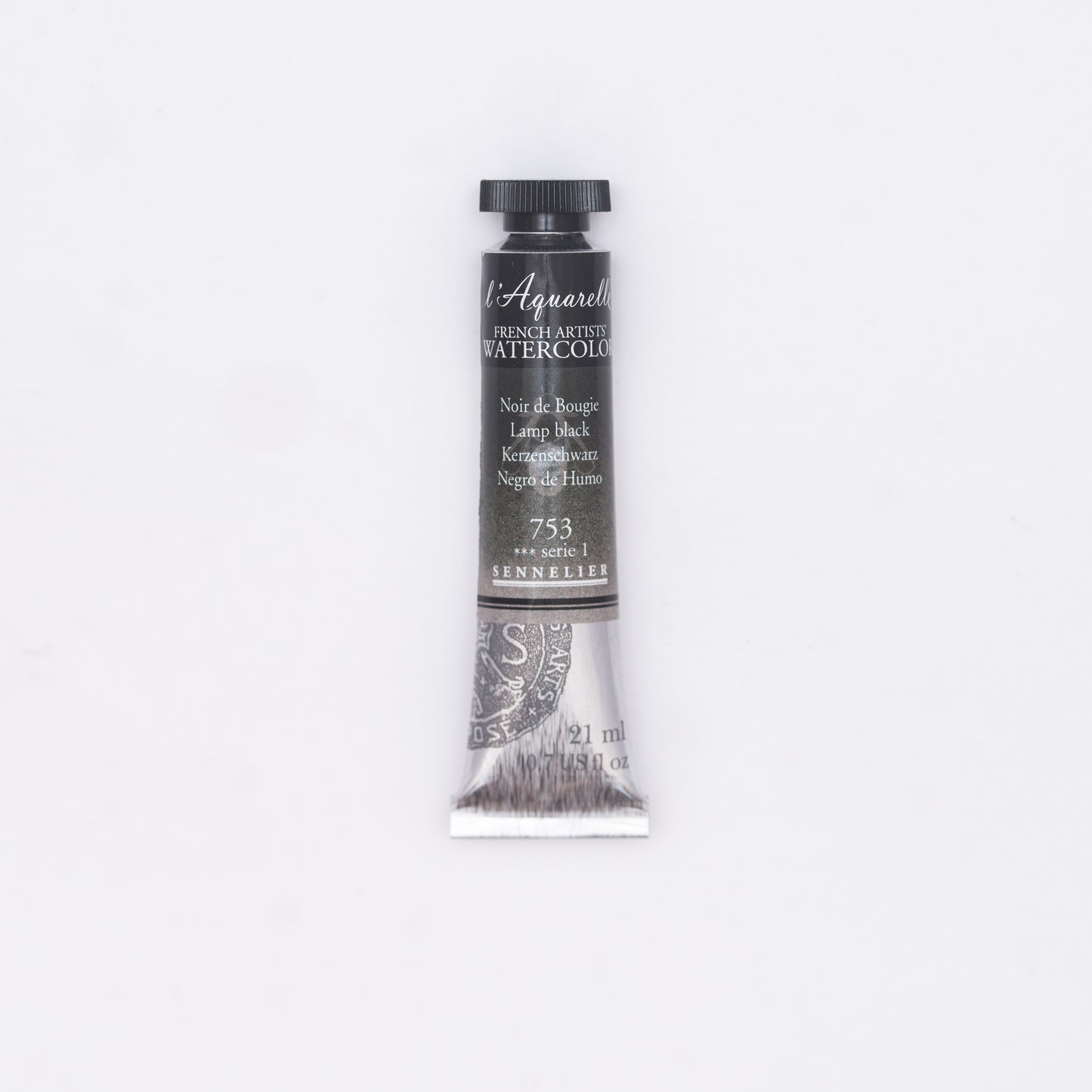 Sennelier-akvarelliväri 753 Lamp Black 21 ml