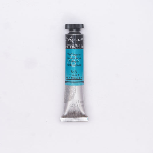Sennelier-akvarelliväri 843 Turquoise Green 21 ml