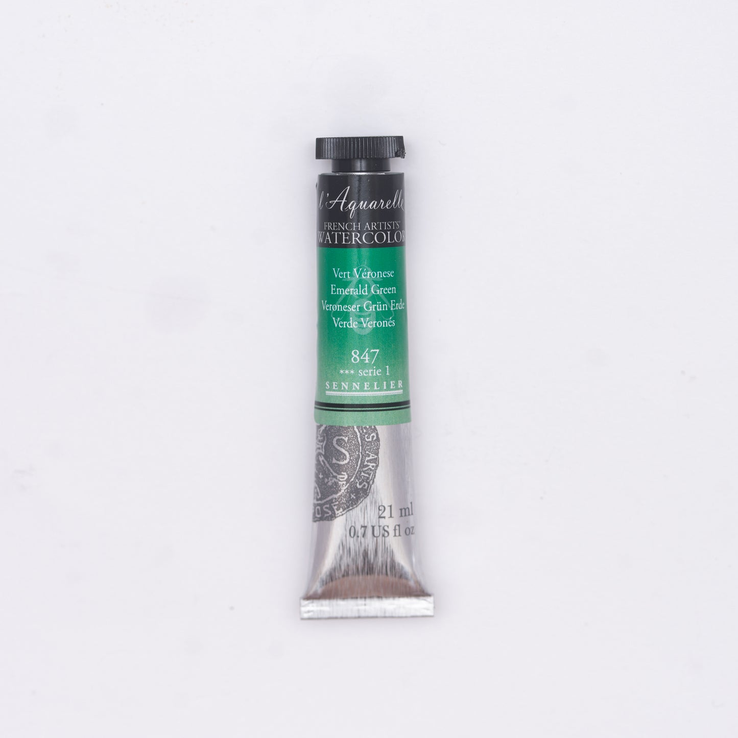 Sennelier-akvarelliväri 847 Emerald Green 21 ml