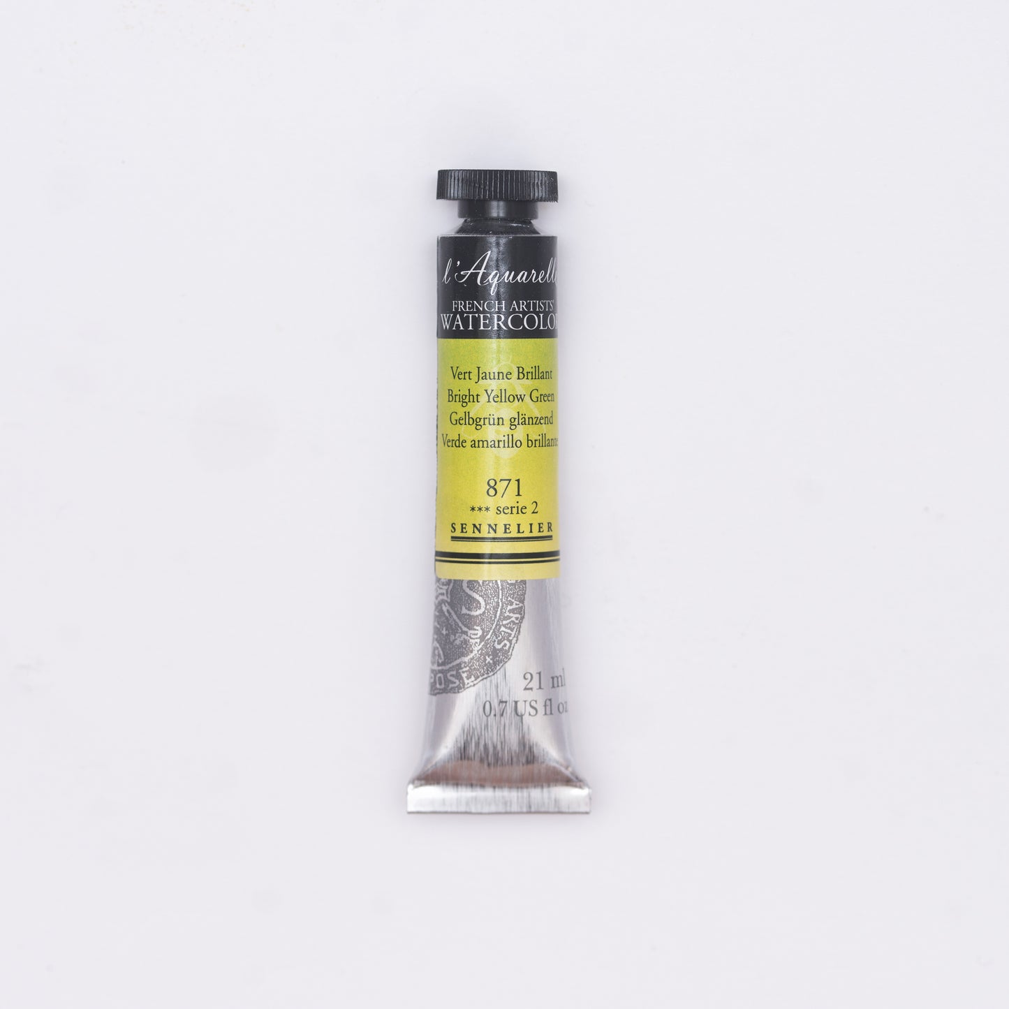 Sennelier-akvarelliväri 871 Bright Yellow Green 21 ml