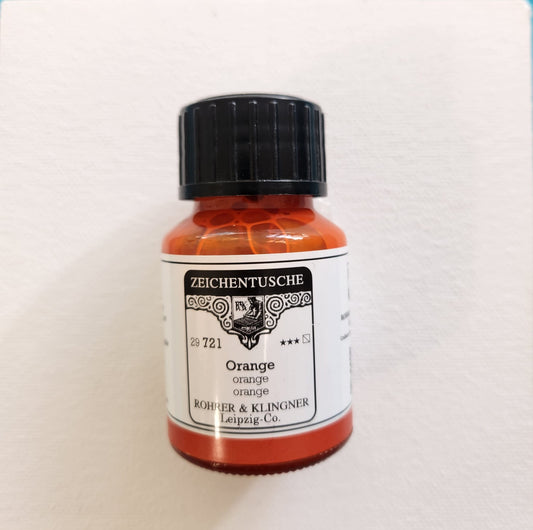 Rohrer & Klingner kalligrafia-/akryylimuste 721 Orange