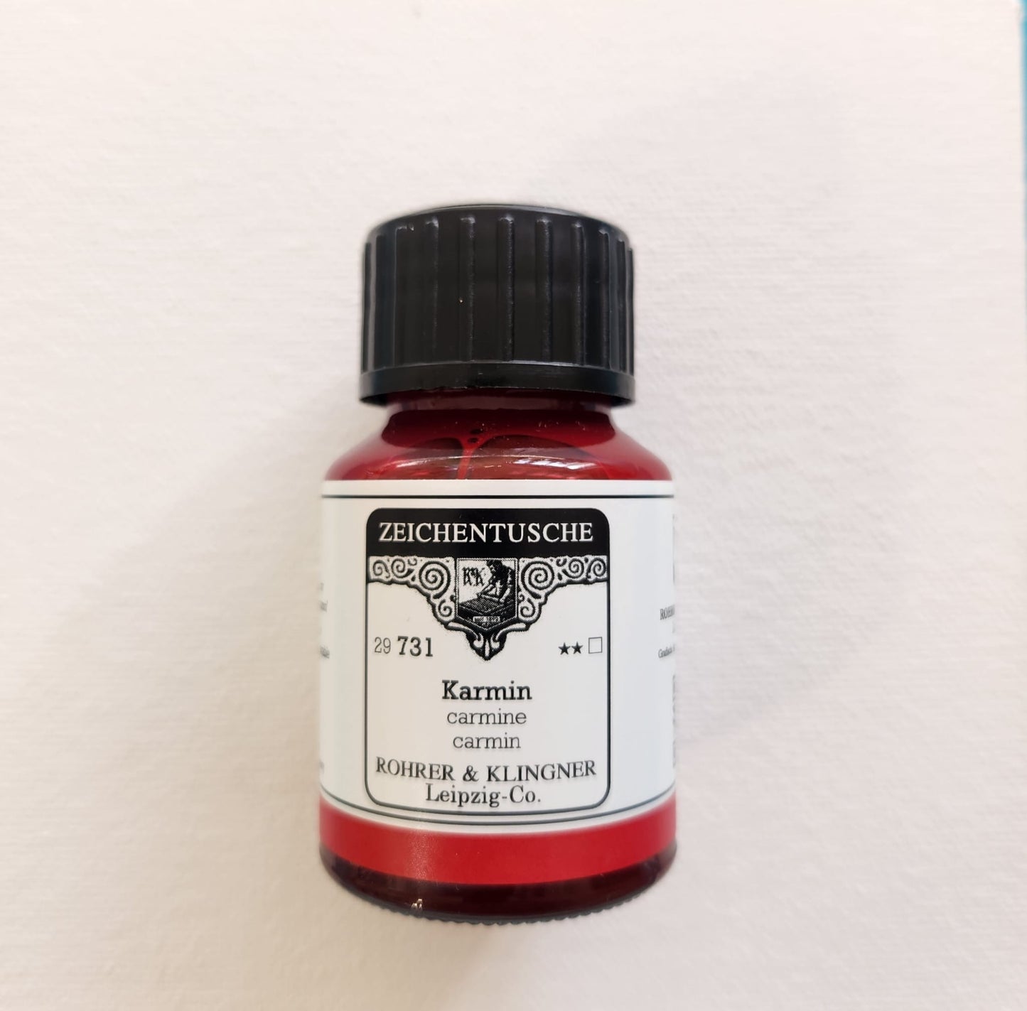 Rohrer & Klingner kalligrafia-/akryylimuste 731 Carmine