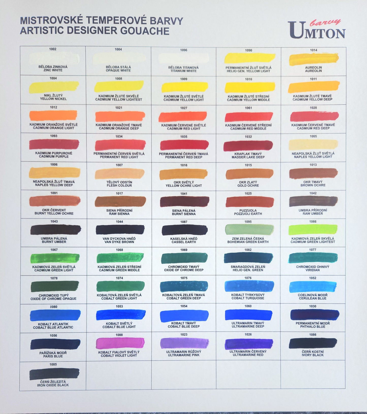 UMTON 1004 Opaque White -guassiväri 35ml