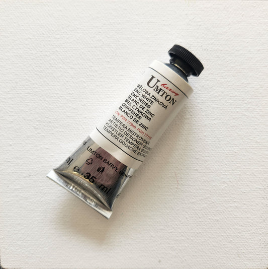 UMTON 1002 Zinc White -guassiväri 35ml