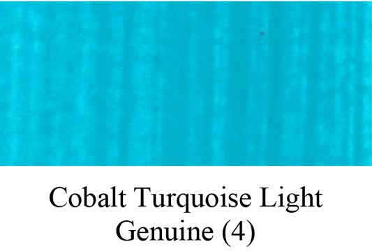 Cobalt Turquoise Light Genuine PB 28 *** Series 4 60 ml Huippulaadun akryylimaali. Akryyliväri nykytaiteilijalle. Laadukkaat ja kestävät pigmentit ja sideaineet kestävät valoa ja aikaa. Taidevärien valikoimamme on suunniteltu tarjoamaan taiteilijoille mahdollisuus uusimman maaliteknologian saavutuksiin sekä optimaaliseen laatuun kohtuulliseen hintaan.