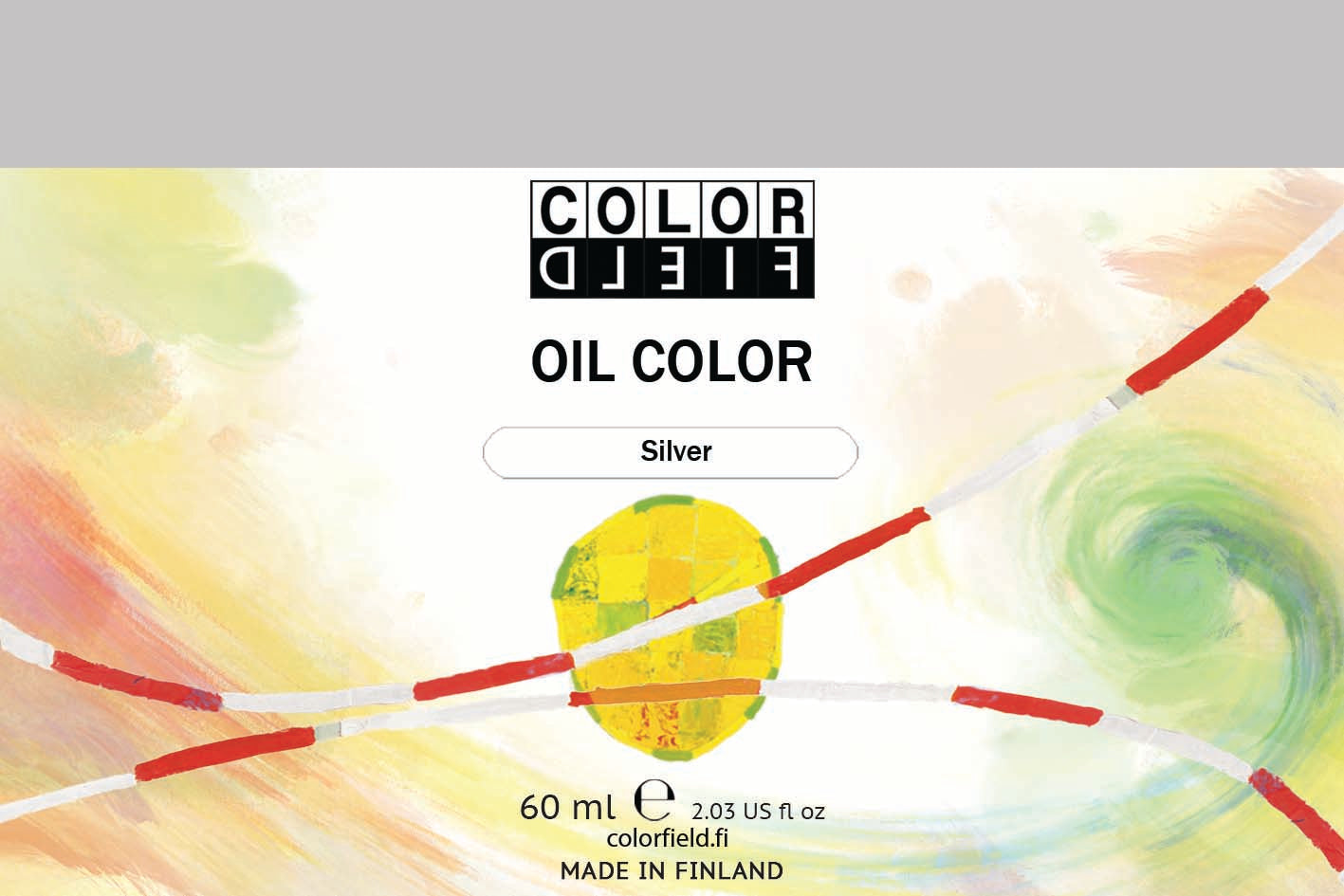 Colorfield taiteilijan öljyväri. Useat taidemaalarit suosivat öljyvärimaalauksessa Colorfield-öljyvärejämme, sillä niiden valmistuksessa ei käytetä mitään muuta kuin puhdasta pigmenttiä ja sideainetta. Teollisten öljyvärien valmistuksessa käytettävät täyteaineet sekä jatkeet puuttuvat näistä laatuväreistä kokonaan. Näillä öljyväreillä öljyvärimaalaukseen saa täysin erilaisen tuntuman. 0085 Silver  Metallic powder   Semi -Opaque  60 ml